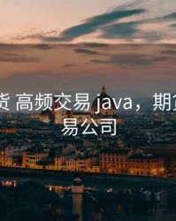 中国 期货 高频交易 java，期货高频交易公司