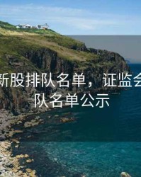 证监会新股排队名单，证监会新股排队名单公示
