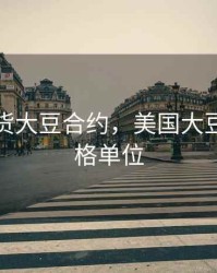 美国期货大豆合约，美国大豆期货价格单位