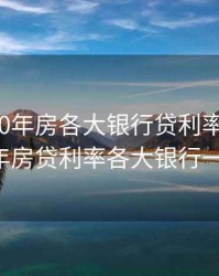 济南2020年房各大银行贷利率，济南2021年房贷利率各大银行一览表