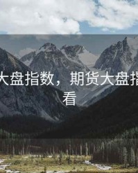 期货没大盘指数，期货大盘指数怎么看