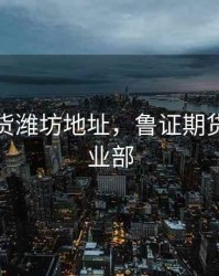 鲁证期货潍坊地址，鲁证期货潍坊营业部