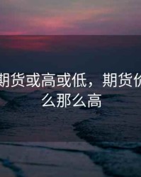 问什么期货或高或低，期货价格为什么那么高