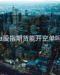 a股指期货能开空单吗