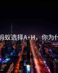 为何蚂蚁选择A+H，你为什蚂蚁