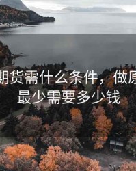做原油期货需什么条件，做原油期货最少需要多少钱