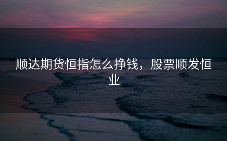 顺达期货恒指怎么挣钱，股票顺发恒业