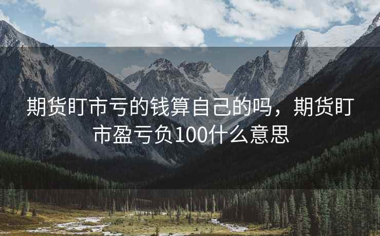 期货盯市亏的钱算自己的吗，期货盯市盈亏负100什么意思